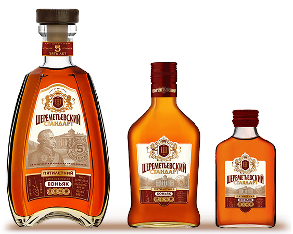 Российский коньяк трехлетний «Шереметьевский стандарт»